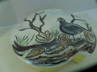 Vintage Painted Trinket Box Home Decor 9 in size