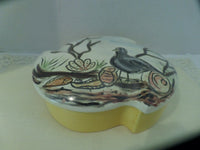 Vintage Painted Trinket Box Home Decor 9 in size