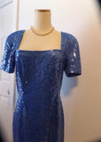 Vintage Sequin Dress Sheath Style Circa 1980s