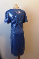 Vintage Sequin Dress Sheath Style Circa 1980s