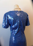 Vintage Sequin Dress Sheath Style Circa 1980s