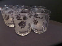 Vintage Mid Century Juice Glass Tumbler Libby Rockware Set of 7