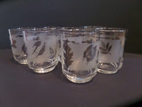 Vintage Mid Century Juice Glass Tumbler Libby Rockware Set of 7