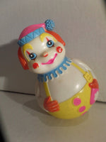 Vintage Roly Poly Wobble Toy Clown Musical