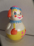 Vintage Roly Poly Wobble Toy Clown Musical