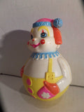 Vintage Roly Poly Wobble Toy Clown Musical