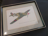 Vintage Art Print Airplane Wall Hanging WWII RFA Hawker Hurricane