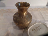 Vintage Weeping Gold Candy Dish and Vase Dixon Arts Studio 22 kt Gold