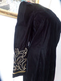 Vintage Velvet Embelished Dress Baroque