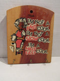 Vintage Mid Century Wall Hanging Wood Sign Key Holder Florida Souvenir Humorous Kitchen Sign