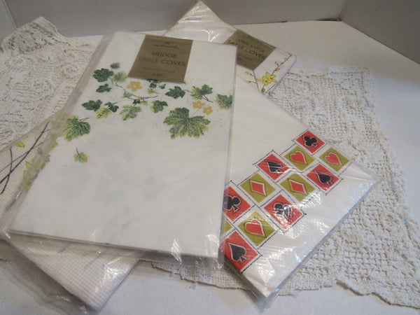 Vintage Party Paper Table Cover Vintage Hallmark in Package Bridge Party Shower Birthday Celebration Spring Hallmark Plans a Party