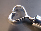 Vintage Heart Wine Stopper Heart Shape Chrome Bottle Stopper Wine Cork Wedding Favors Party Favors