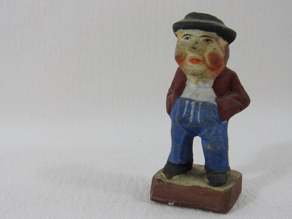 Vintage Made in Occupied Japan Figurine Miniature British Gentleman Allies Churhill