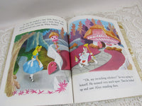 Vintage Little Golden Book Children's Collectible Books Walt Disney's MickeyMouses Picnic Alice in Wonderland Vintage Children Art Upcycle