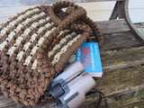 Vintage Macrame Tote Handbag Boho  Purse Handbag Eco Shopping Bag Trending Fiber Arts