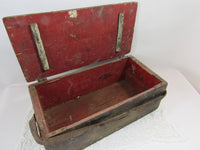 Antique Wooden Tool Box Ammunition Box Wood Storage Box Primitive Box Rustic Box Centerpiece Home Decor