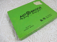 Vintage Auto Bridge Card Game Mid Century Bridge Solitaire Card Games In Original Box