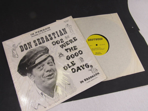 Vintage Don Sebastian Vinyl LP Comedy Doz Were The Good Ole Days in Brooklyn Recorded Live Miami Beach Mid Century Adults Only