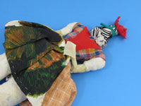 Vintage Venezuelan Handmade Rag Doll Folk Art Tribal Ethnic Margarita Island Souvenir