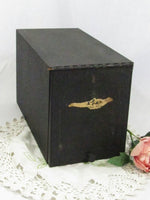 Vintage Metal Box Prescription Box Drug Store RX File Box