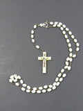 Vintage Rosary Bead Strand Crucifix Italy