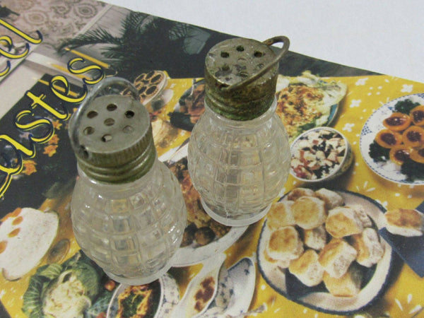 Antique Miniature Salt and Pepper Shakers Kitchen Shabby Chic