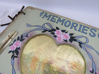 Vintage Wood Photo Album Display Gift Idea Mother Wedding Baby Keepsake Shabby Chic